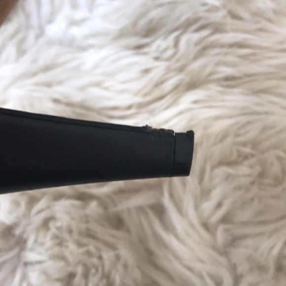 Chanel black peep toe sling back heels size 38 - Picture 6 of 8